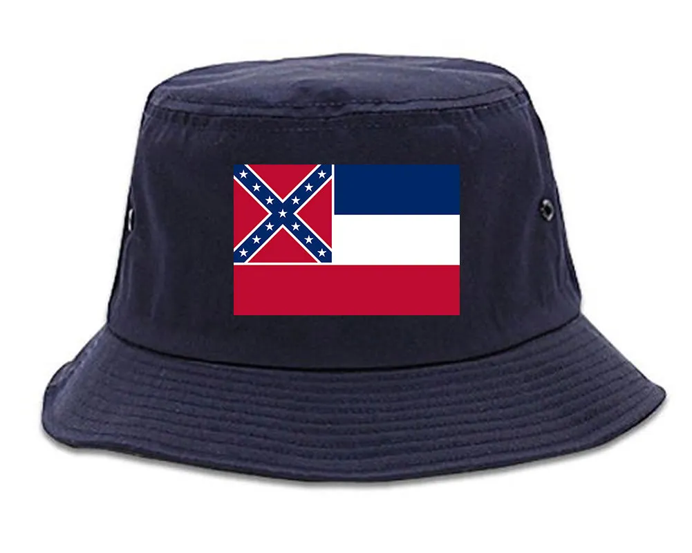 Mississippi State Flag MS Chest Mens Bucket Hat