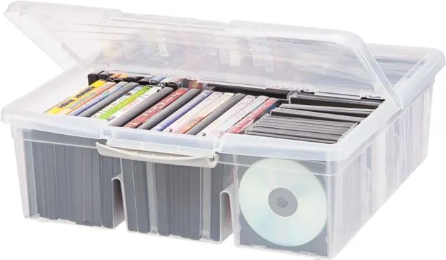 Modular Divided Media  Storage Box - Large