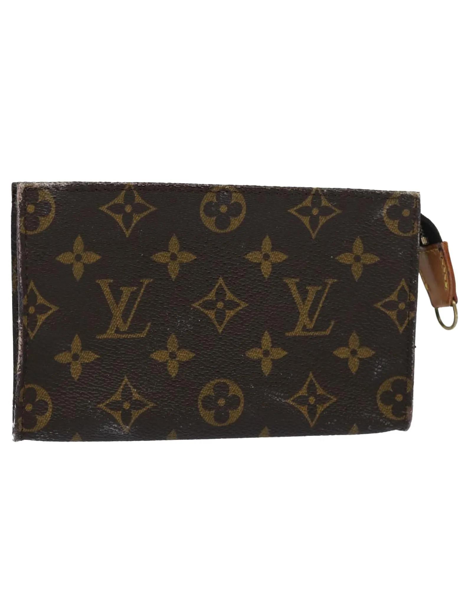 Monogram Accessory Pouch with Bucket Shape