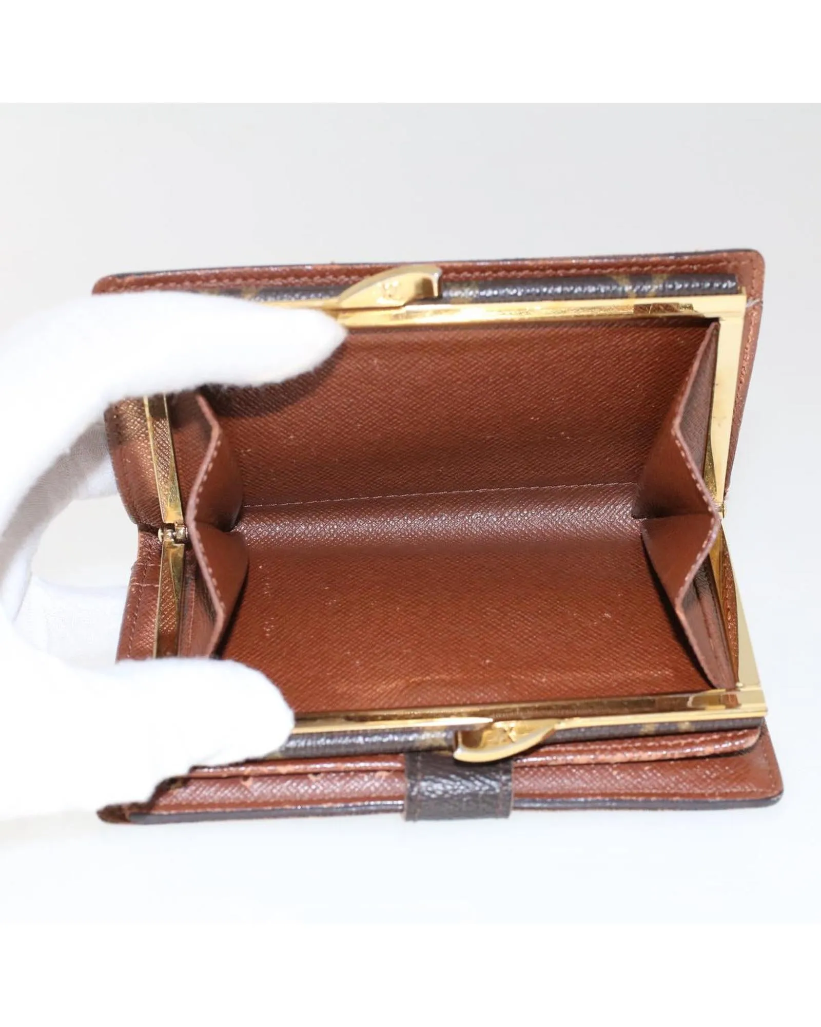 Monogram Wallet with Clasp Button - RANK C