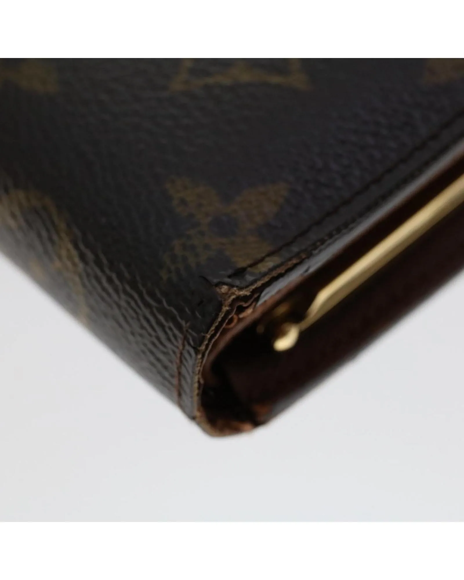 Monogram Wallet with Clasp Button - RANK C