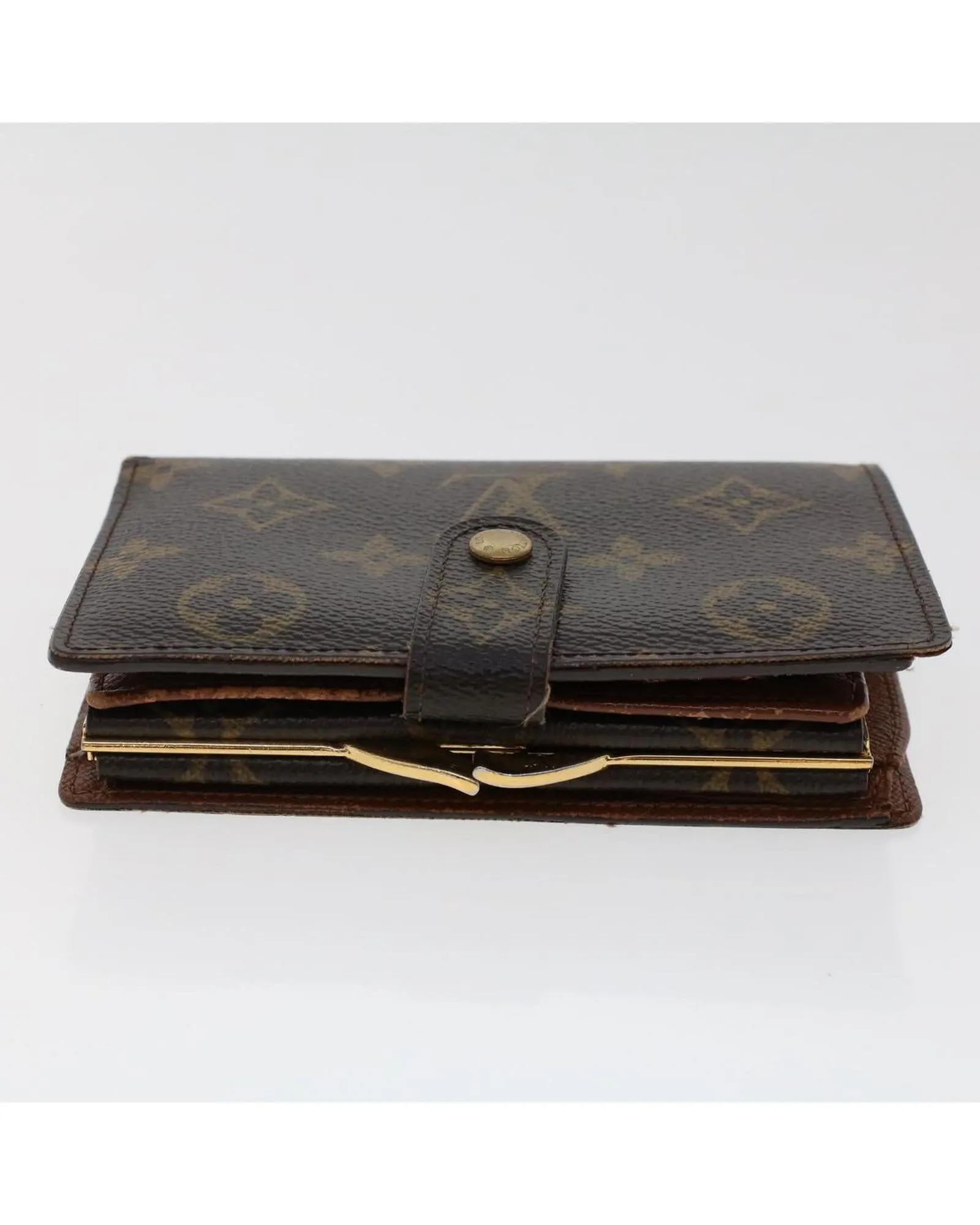 Monogram Wallet with Clasp Button - RANK C