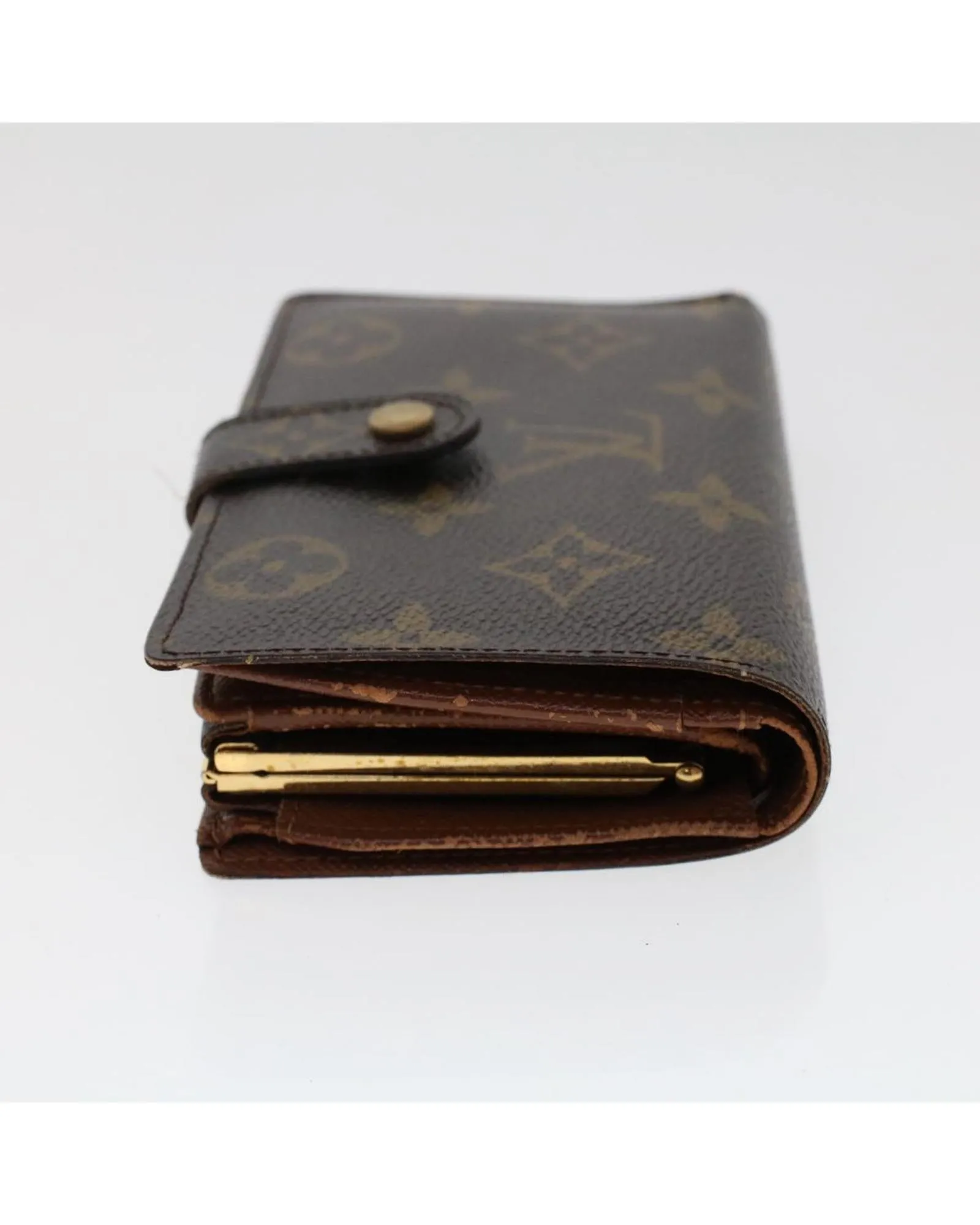 Monogram Wallet with Clasp Button - RANK C