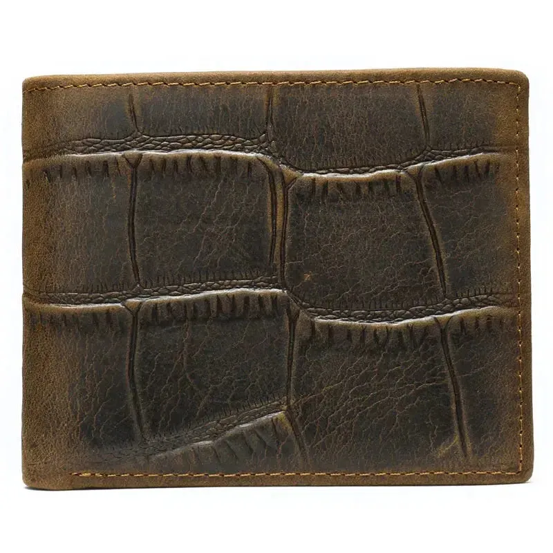 MVA Alligator Purse Men’s Wallet - Genuine Leather Luxury Slim Wallet for Men