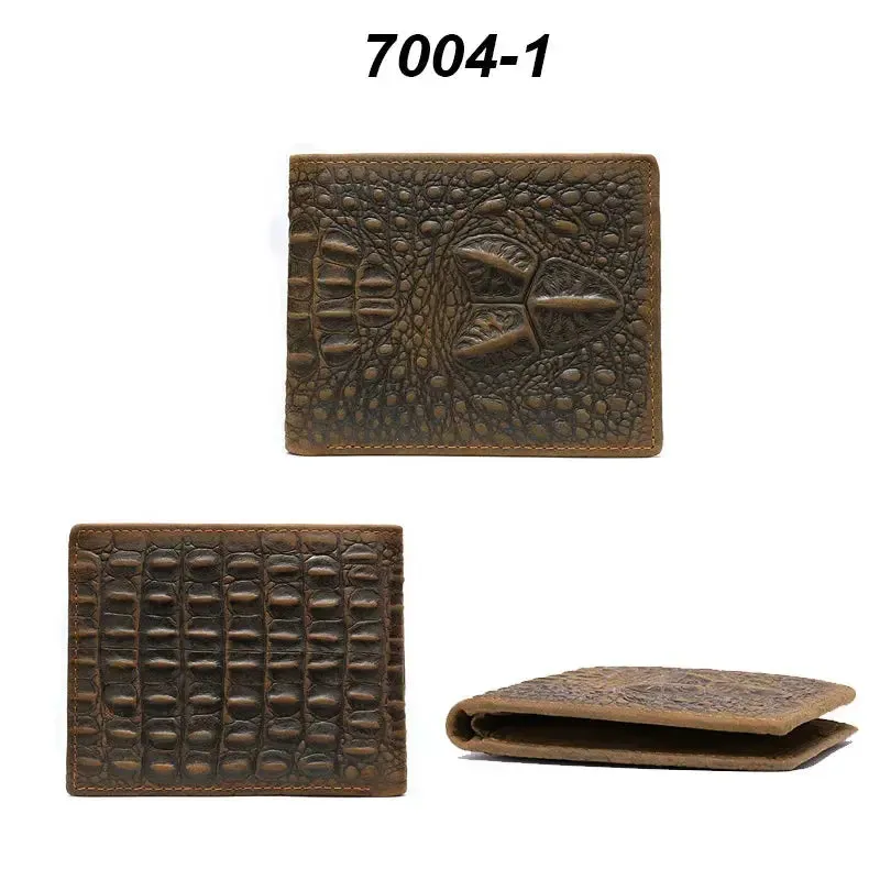 MVA Alligator Purse Men’s Wallet - Genuine Leather Luxury Slim Wallet for Men