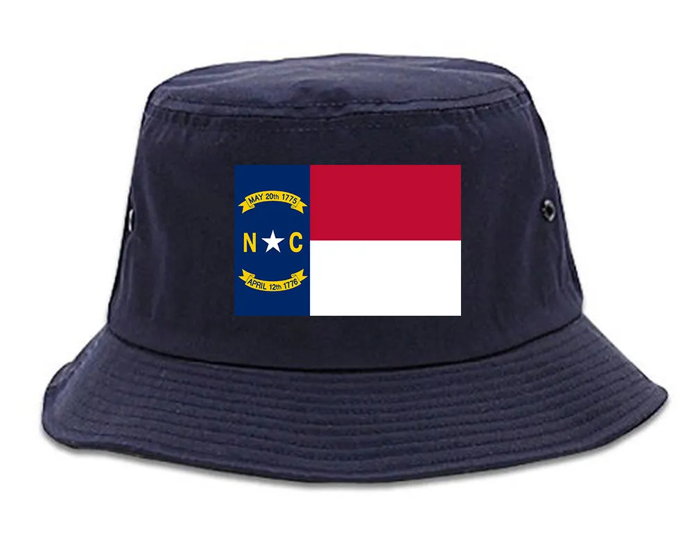 North Carolina State Flag NC Chest Mens Bucket Hat