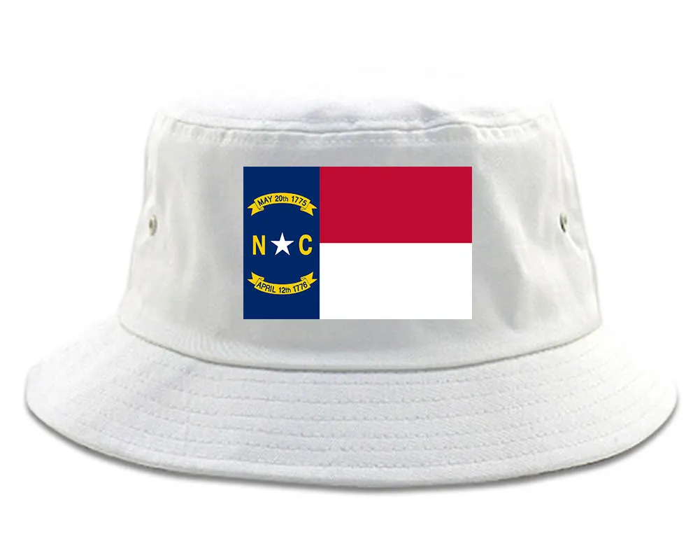 North Carolina State Flag NC Chest Mens Bucket Hat