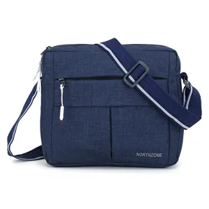 NORTH ZONE Northzone Sling Cross Body Travel Office Business Messenger One Side Shoulder Pouch Bag Money Bag for Men and Women (Navy Blue)