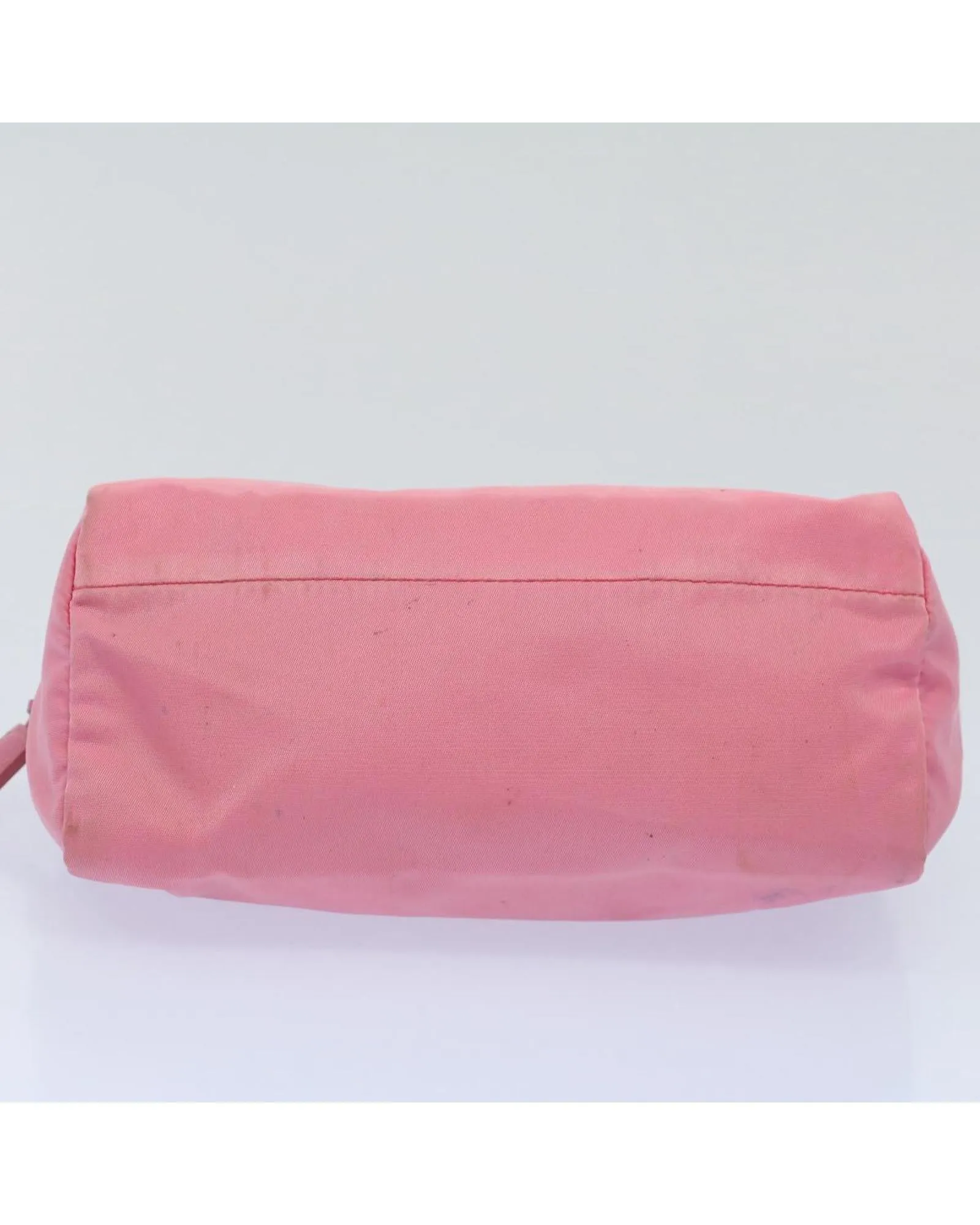 Nylon Pink Pouch Accessory with Surface Rubbing