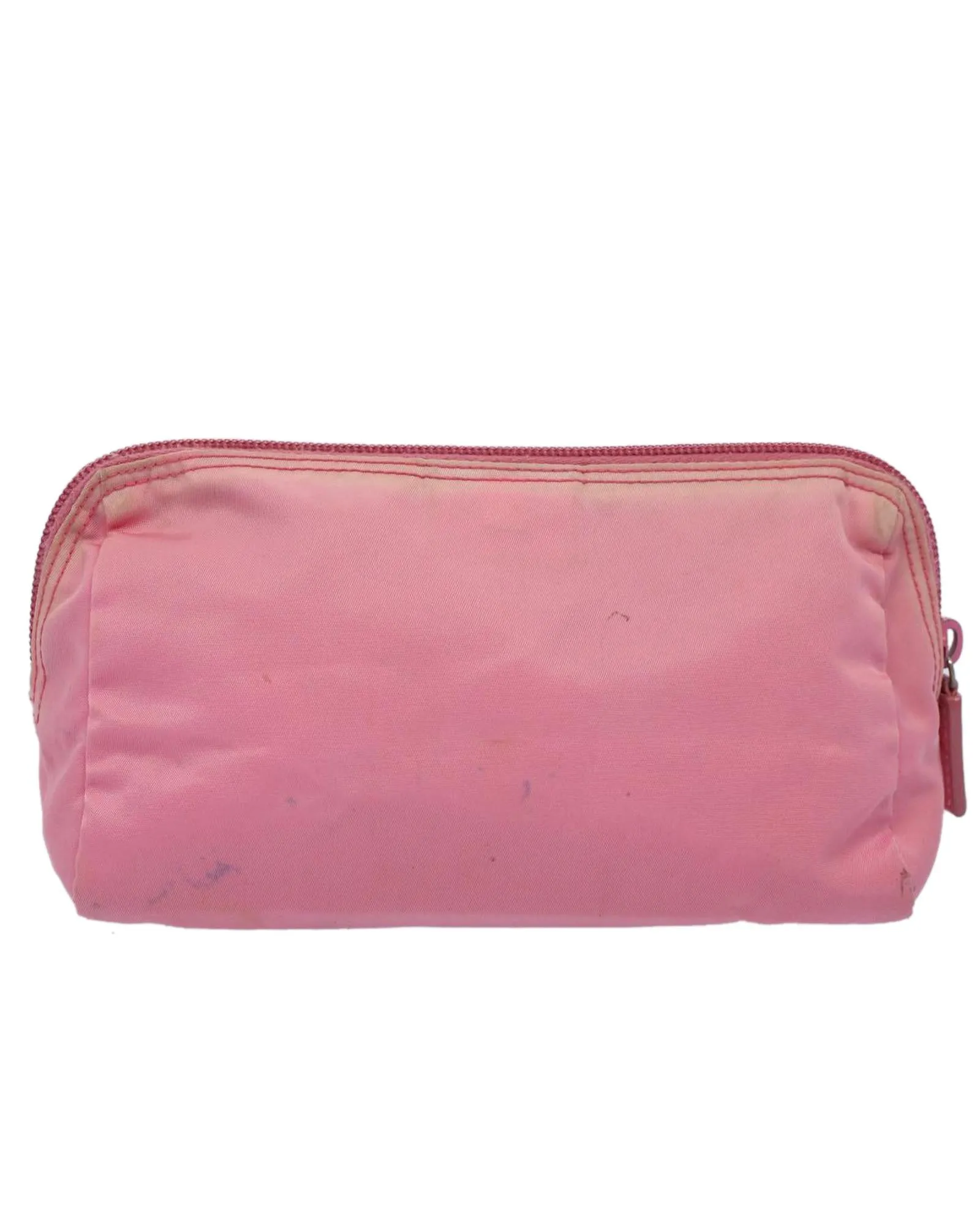 Nylon Pink Pouch Accessory with Surface Rubbing