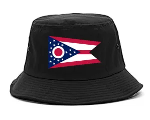 Ohio State Flag OH Chest Mens Bucket Hat