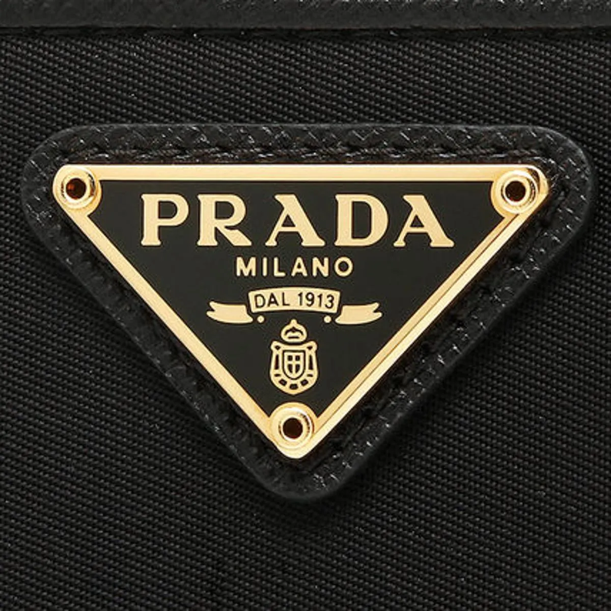 Prada Black Tessuto Nylon Zip Around Wallet