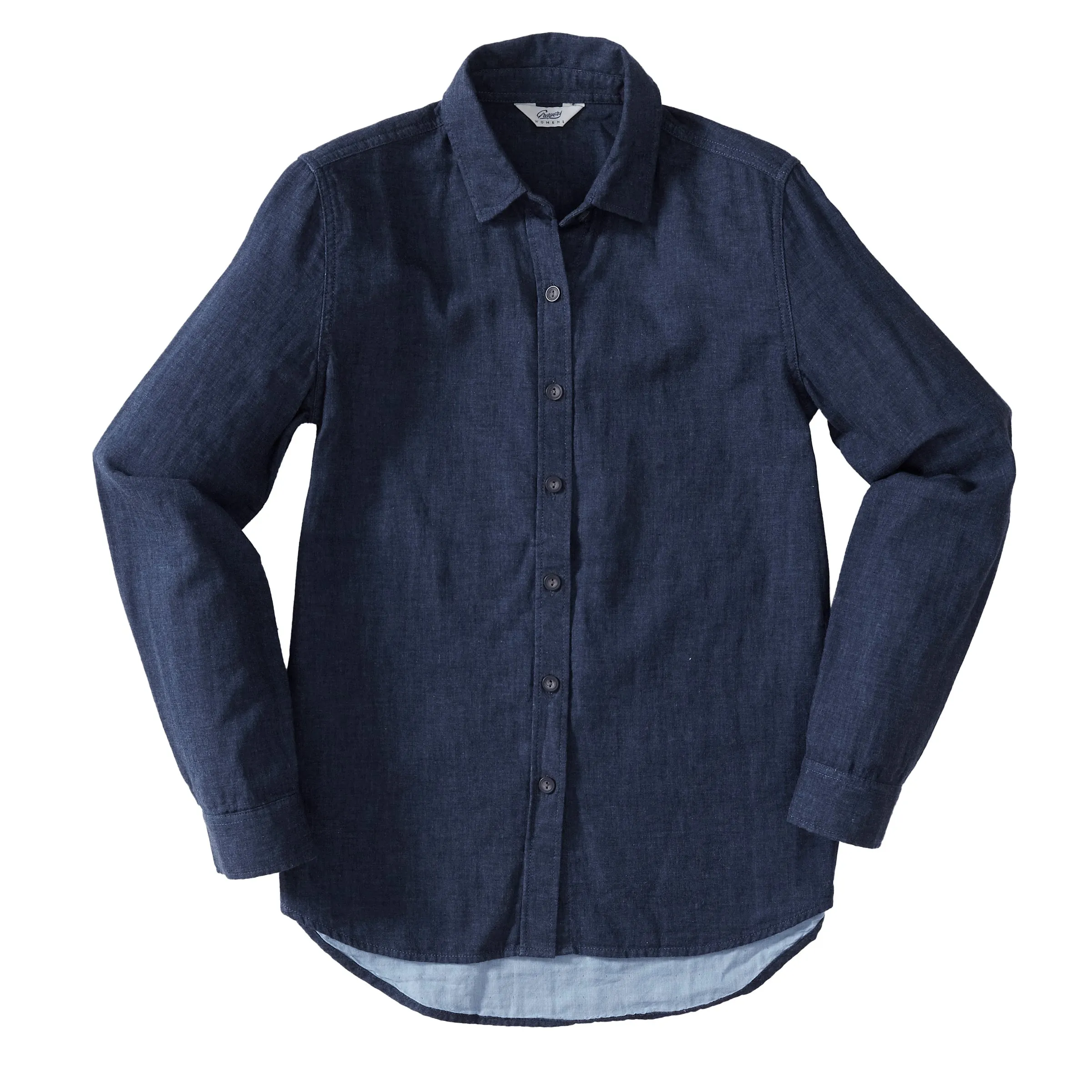 Priscilla Double Cloth Slim Fit Shirt - Navy Heather (Final Sale)