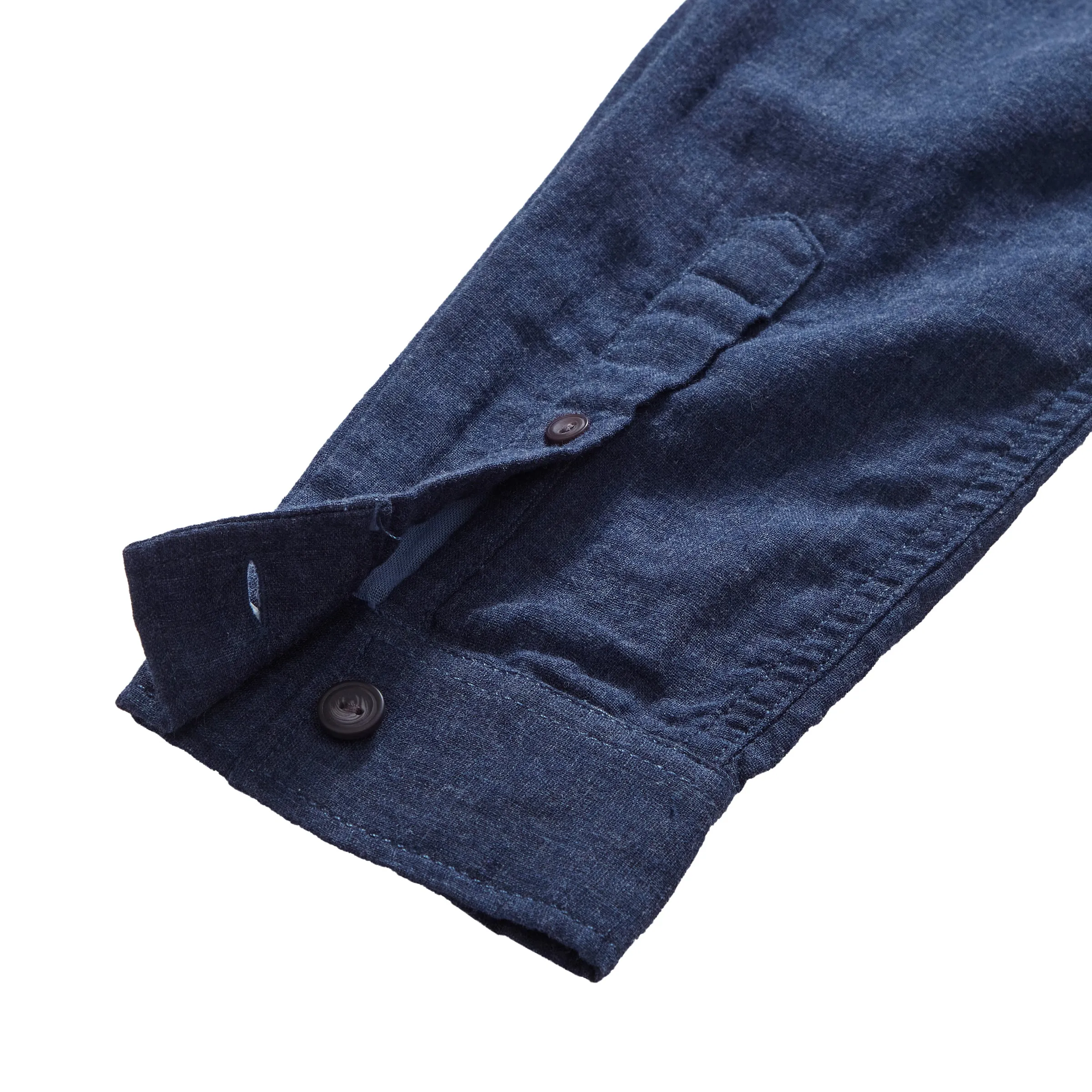 Priscilla Double Cloth Slim Fit Shirt - Navy Heather (Final Sale)