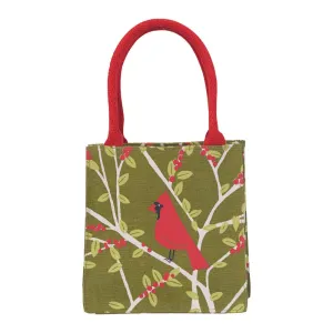 Red Cardinals Itsy Bitsy Reusable Gift Bag Tote