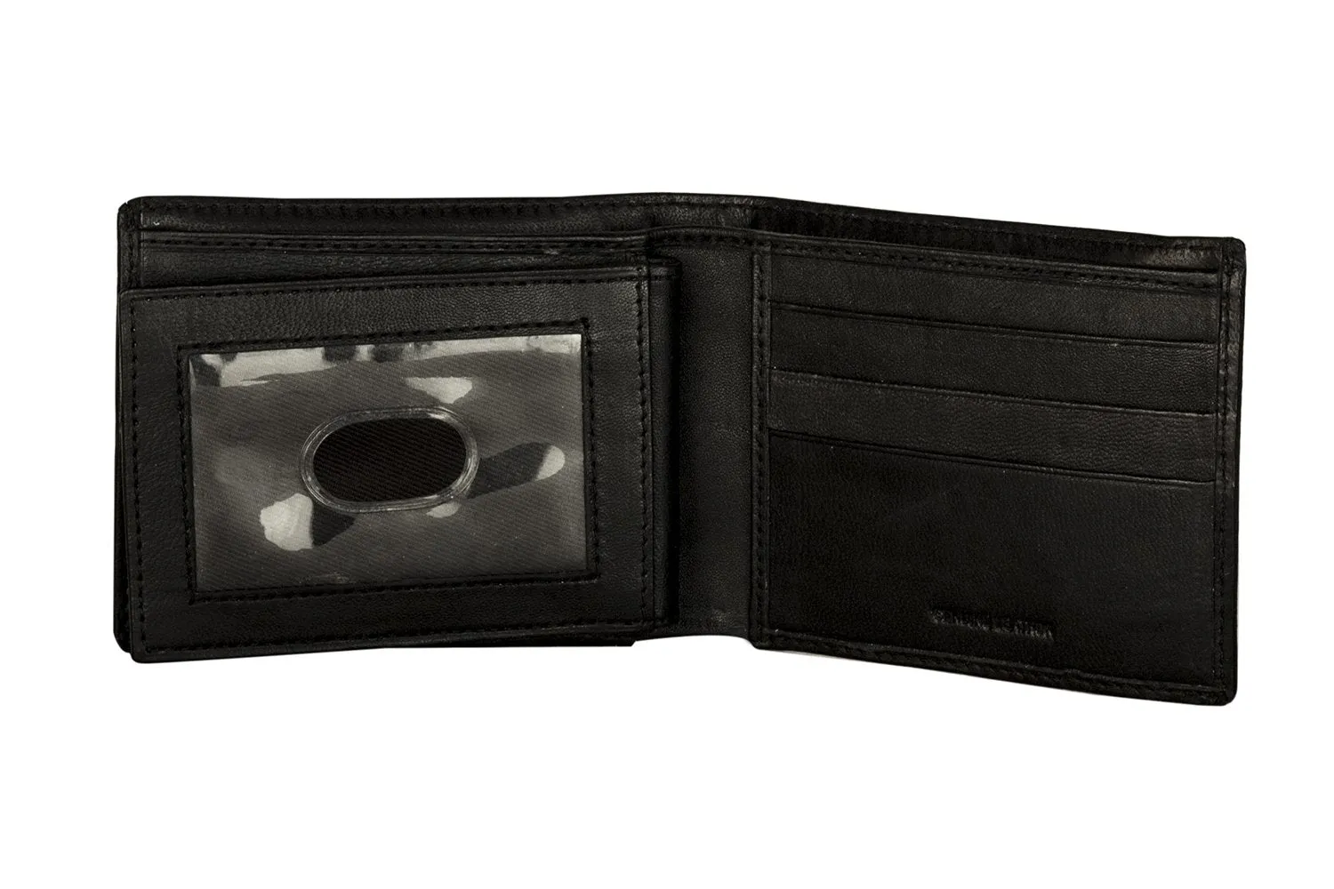 Sakkas Men's Bi-Fold Leather Wallet - Removable Card / ID Case - With Gift bag