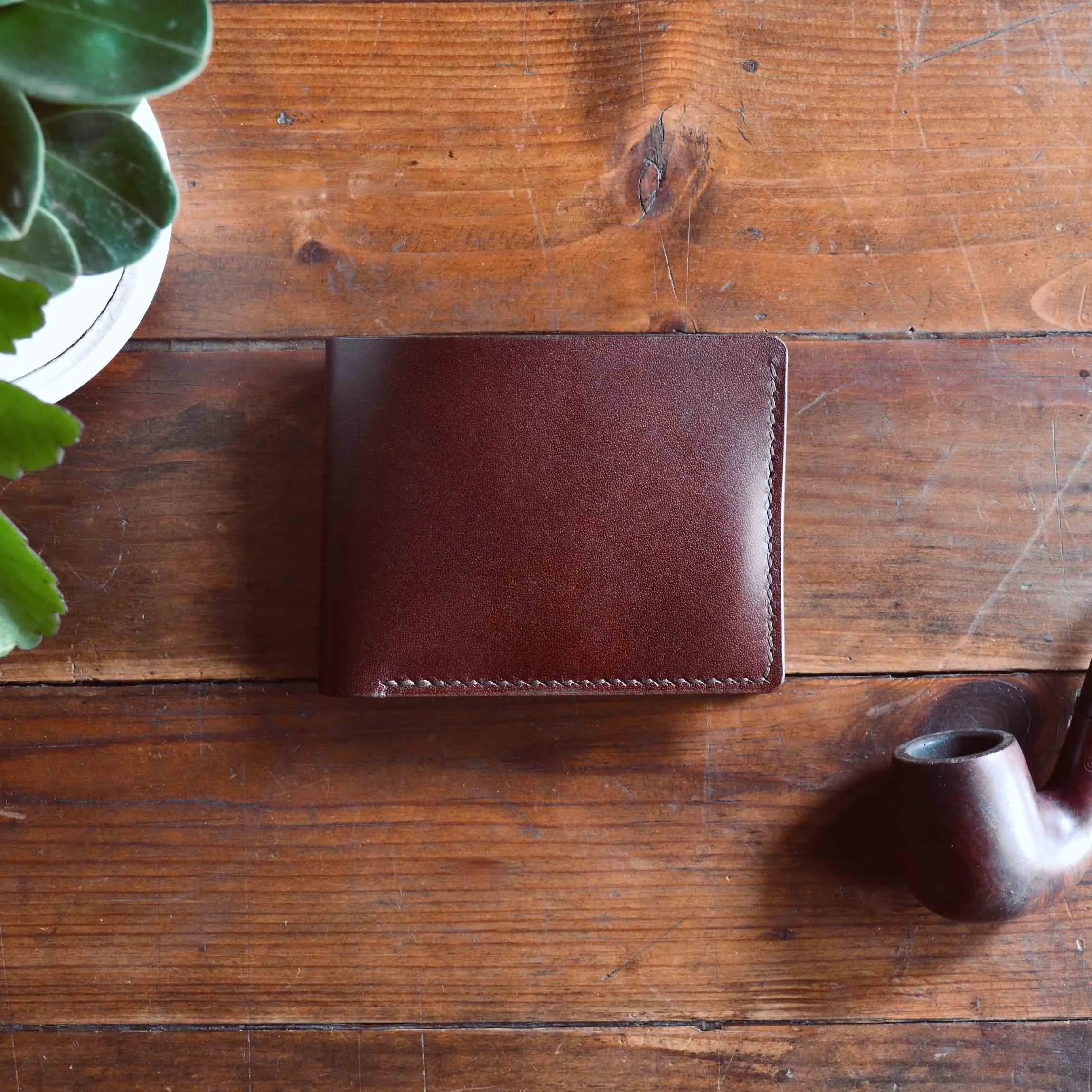 Slim Classic Wallet - Mahogany