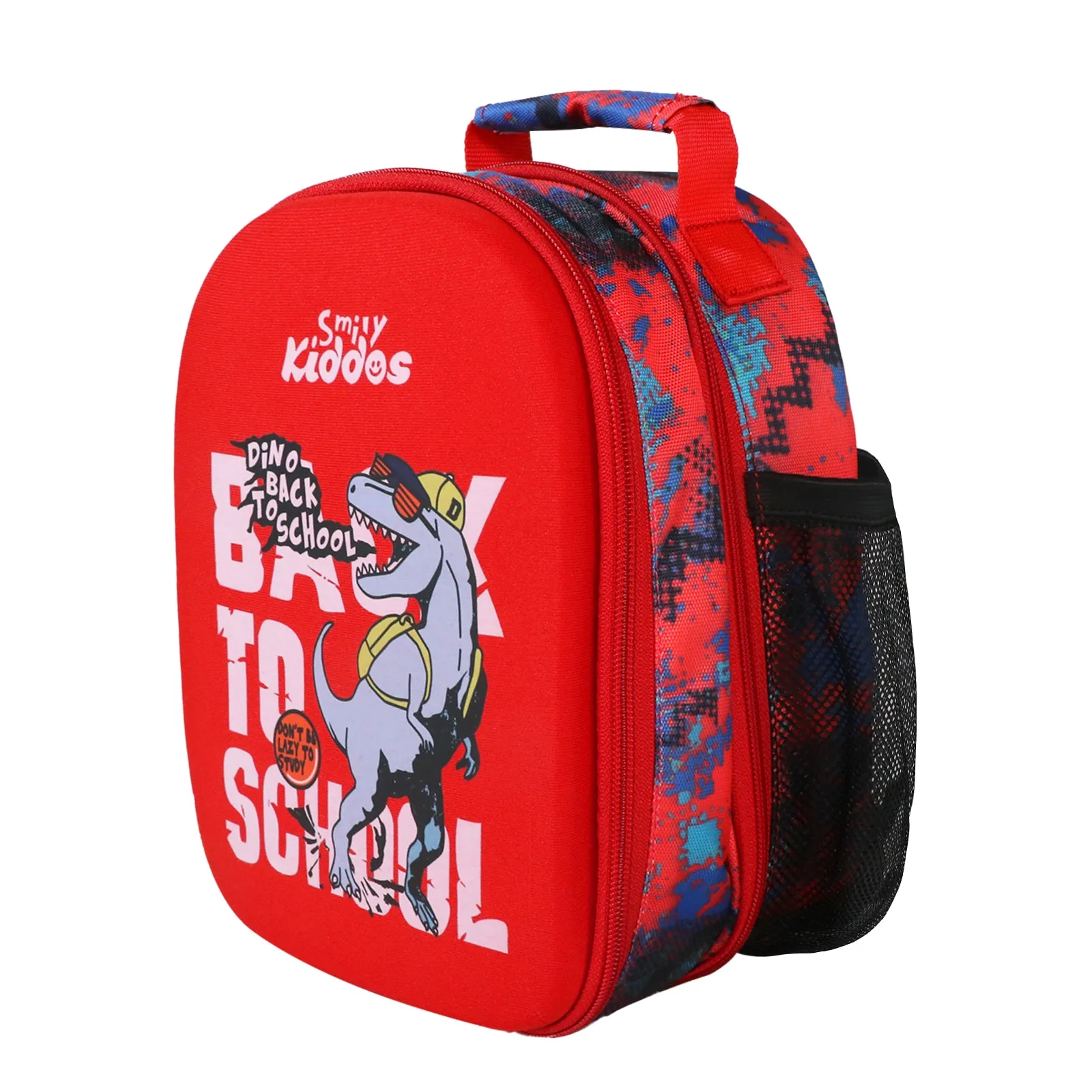 Smily Kiddos Eva Pre School Backpack Dino Theme - Red