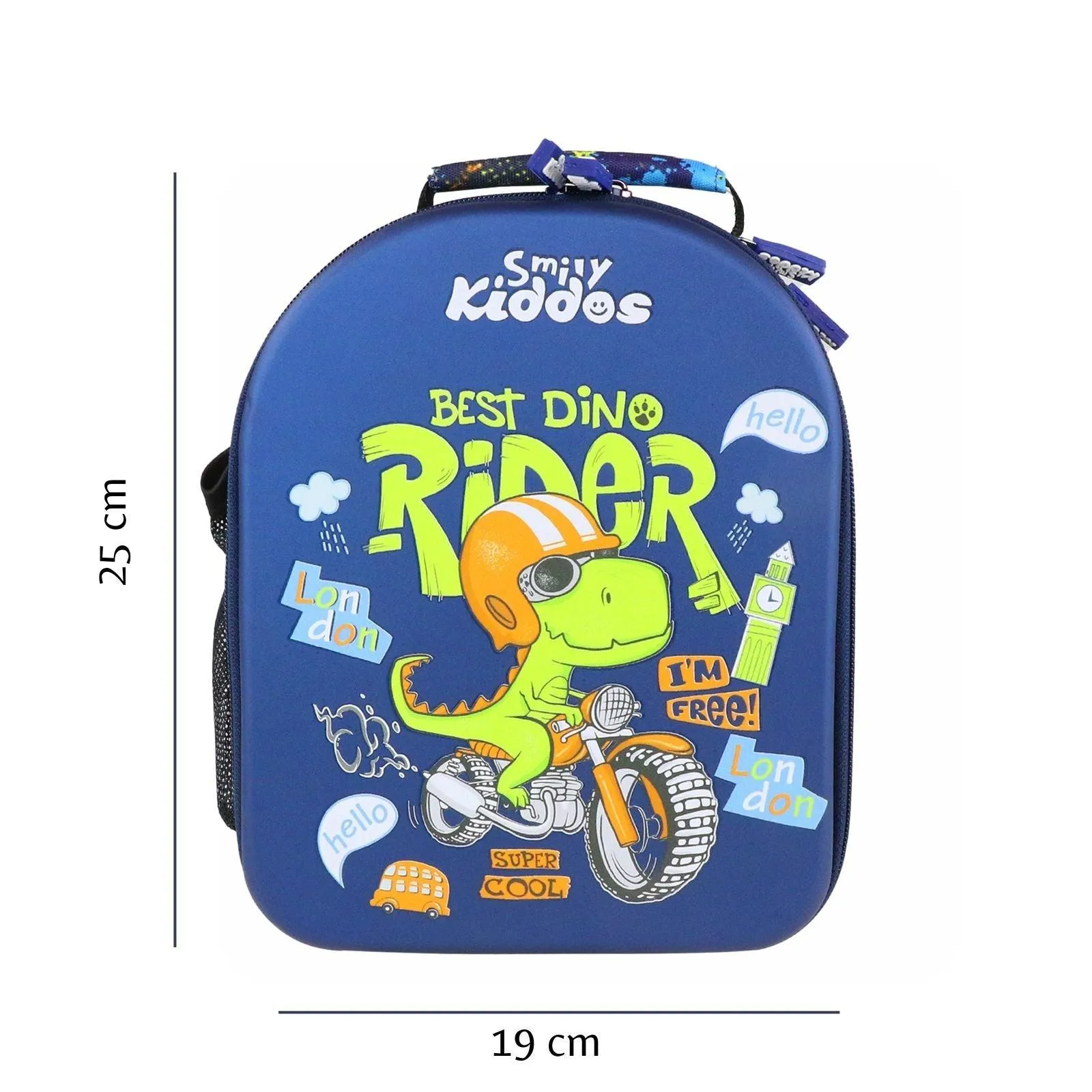 Smily Kiddos Eva Pre School Backpack Rider Dino - Blue