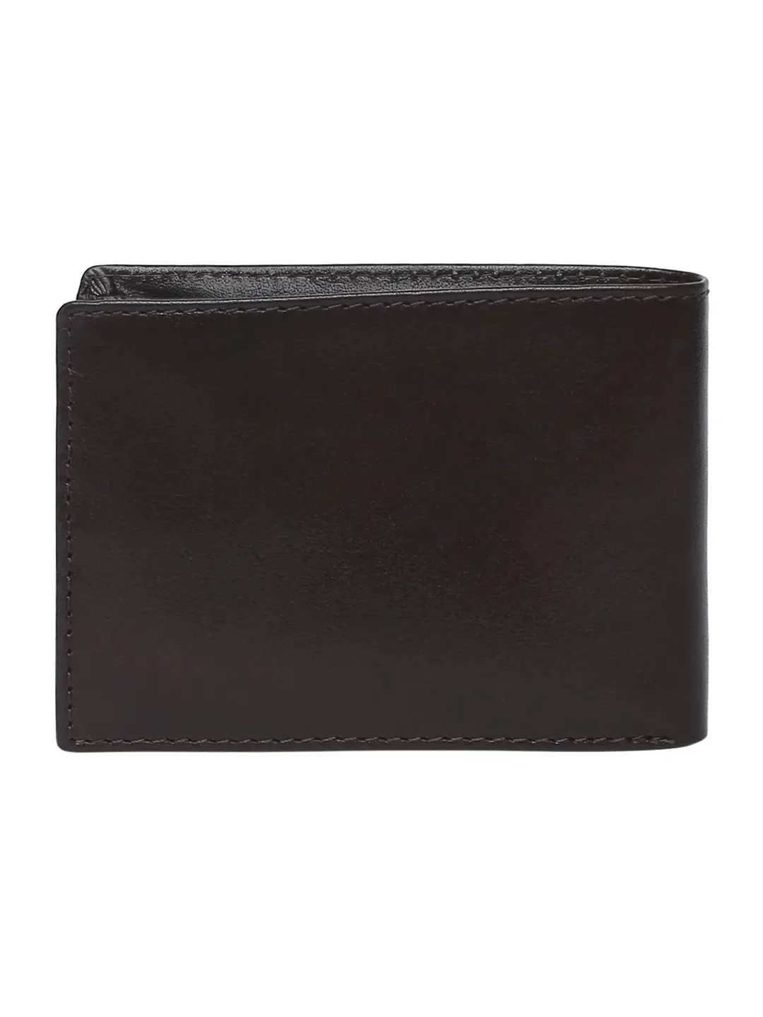 Spykar Men Brown Leather Bi-Fold Wallet