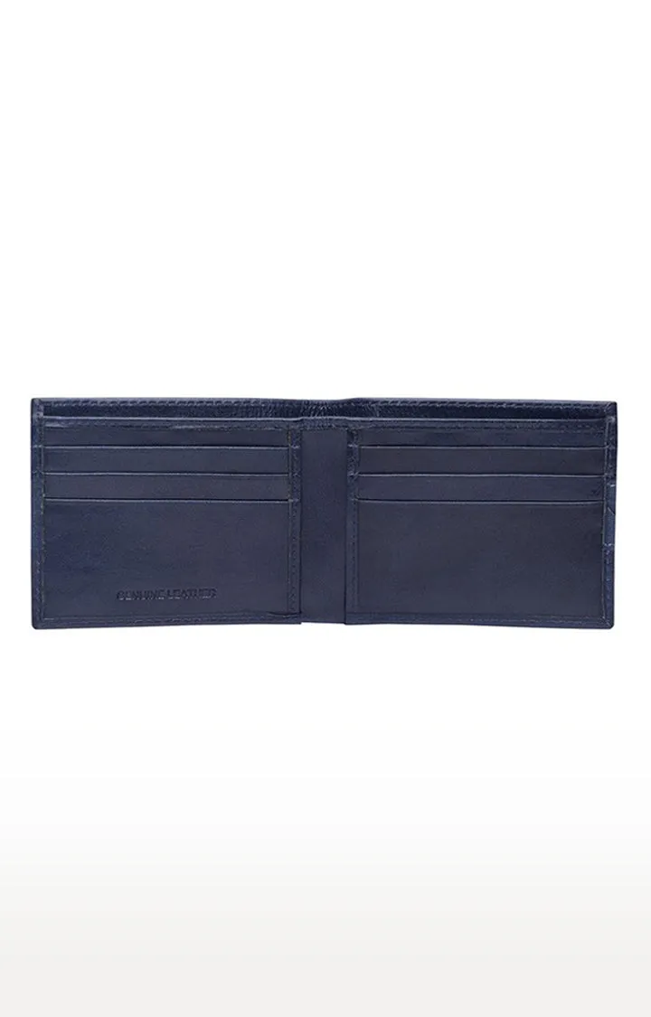 Spykar Men Navy Genuine Leather Wallet