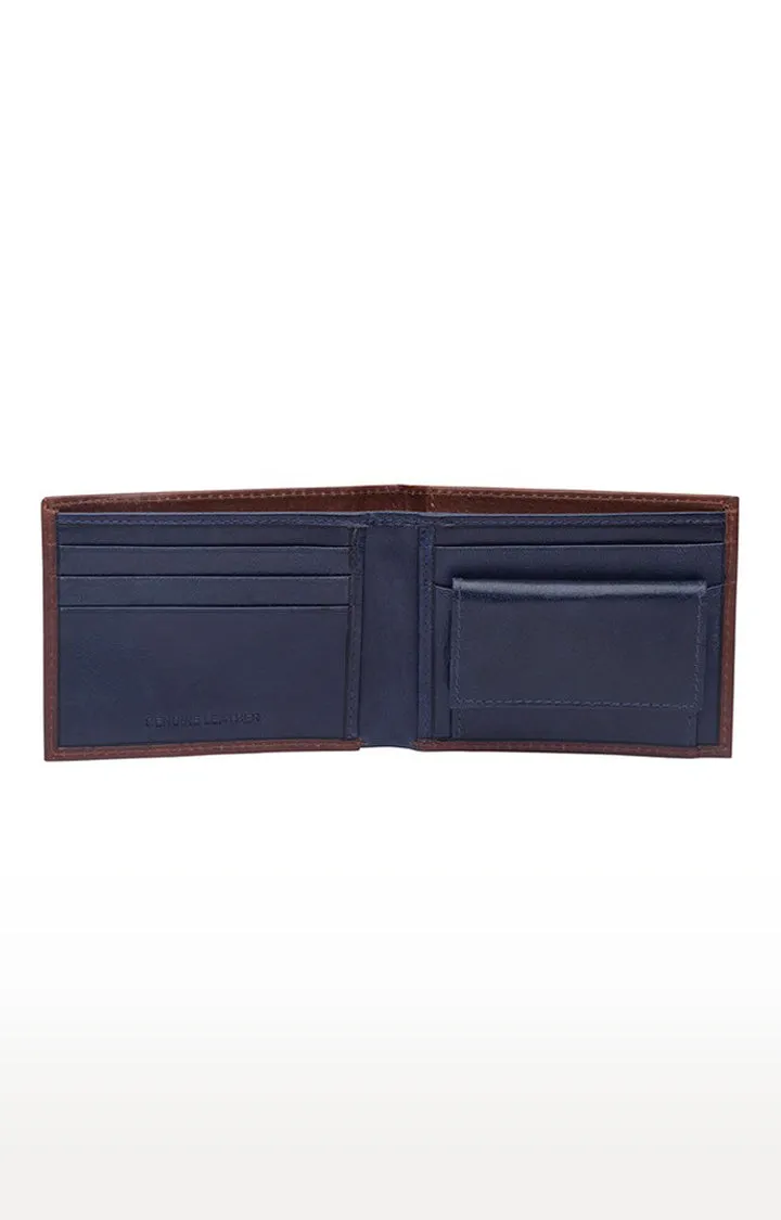 Spykar Men Tan Genuine Leather Wallet