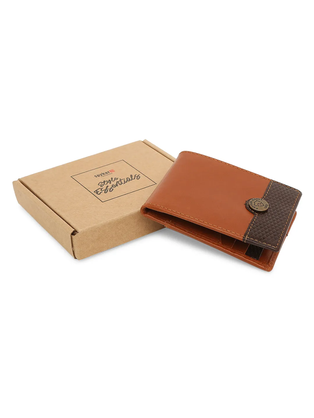 Spykar Tan Leather Wallet