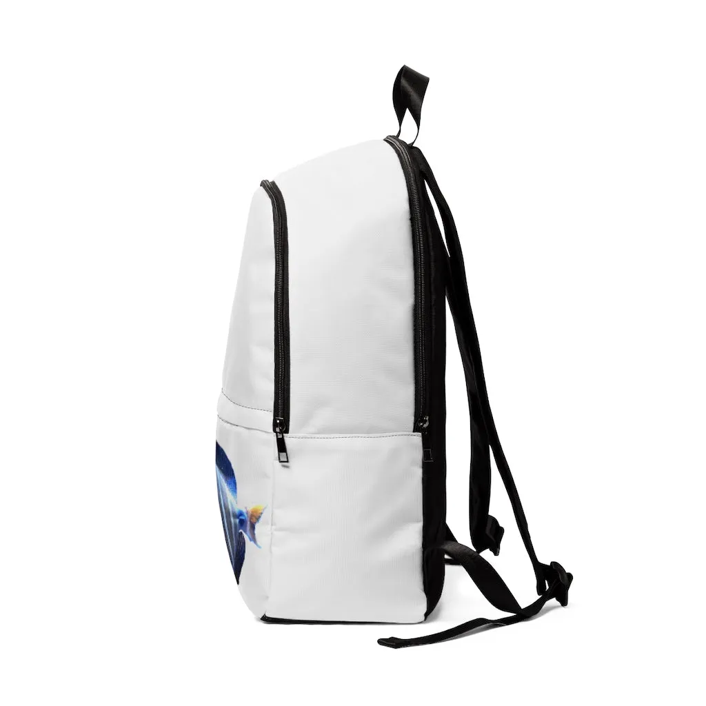 Striped Fish Unisex Fabric Backpack