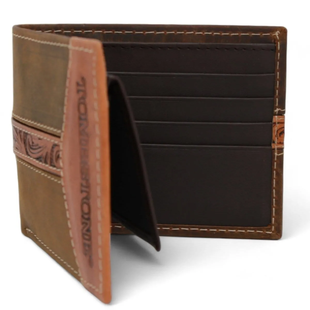 Tombstone Genuine Leather Wallet Brown Honey TOM-W4808