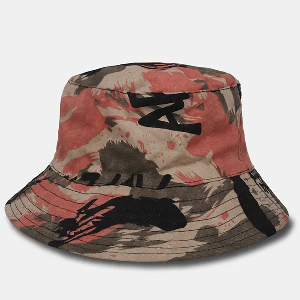 Unisex Bucket Hat Fishmen Outdoor Reversible Packable Cap