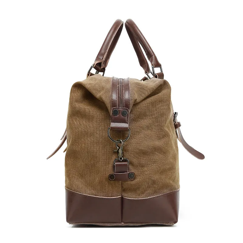 Unisex Large Capacity Portable Casual Canvas Duffle Bag