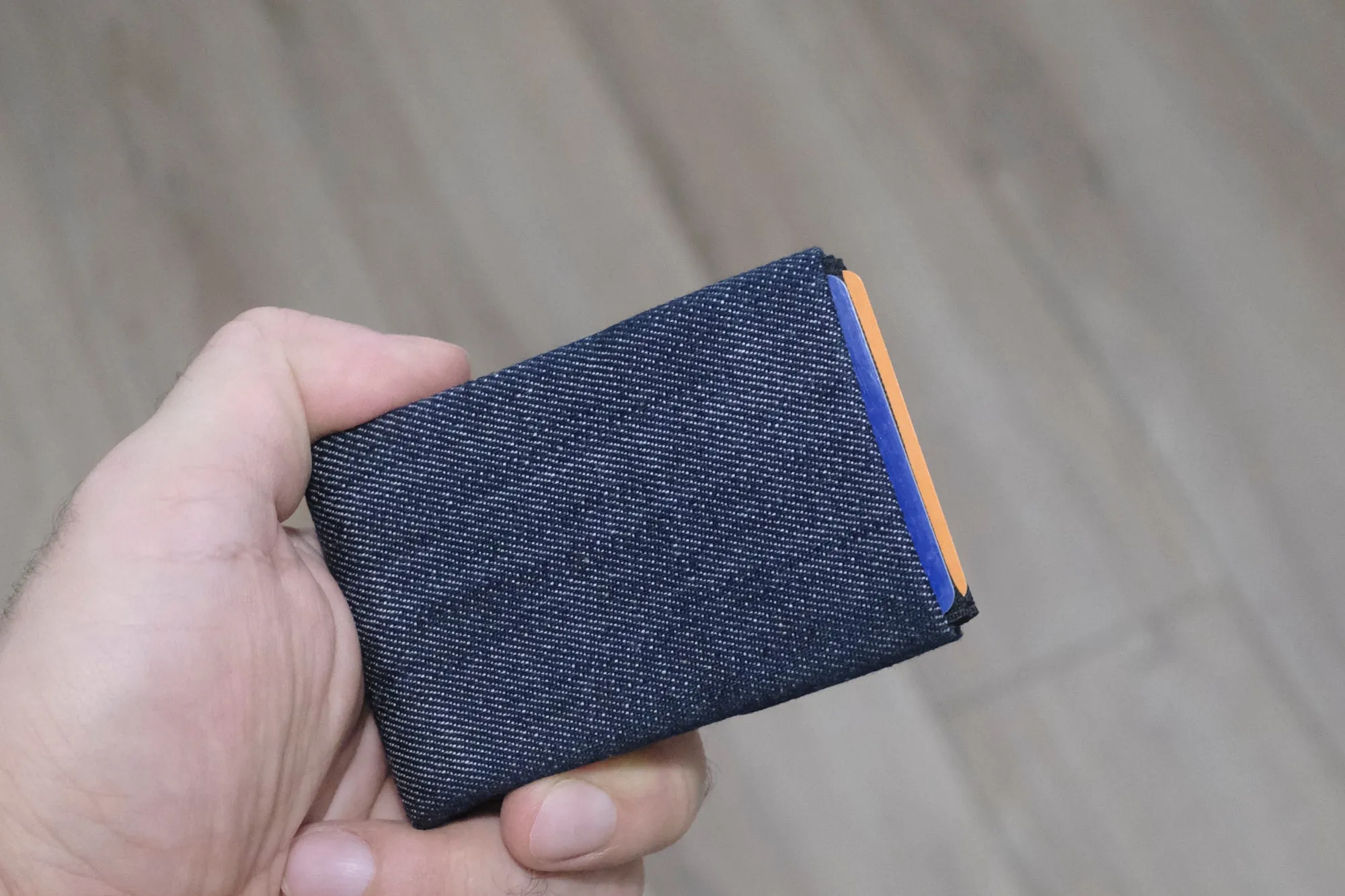 Upgrade Your Everyday Carry with Our Vegan Denim Minimalist Wallet Collection -  FULL RFID blocking