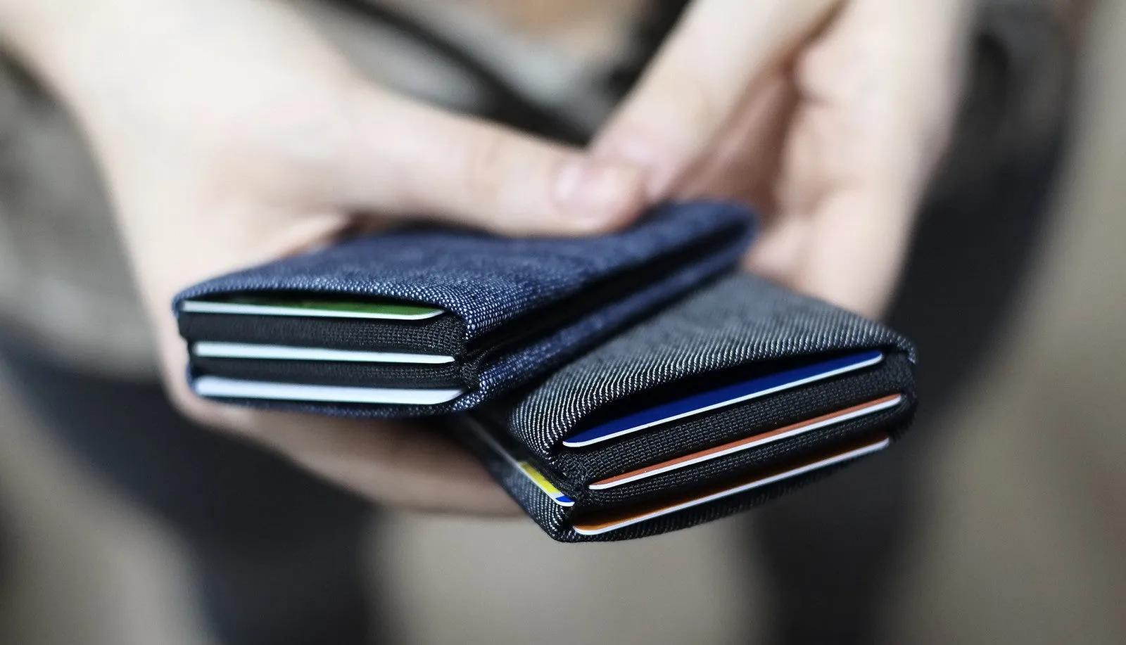 Upgrade Your Everyday Carry with Our Vegan Denim Minimalist Wallet Collection -  FULL RFID blocking