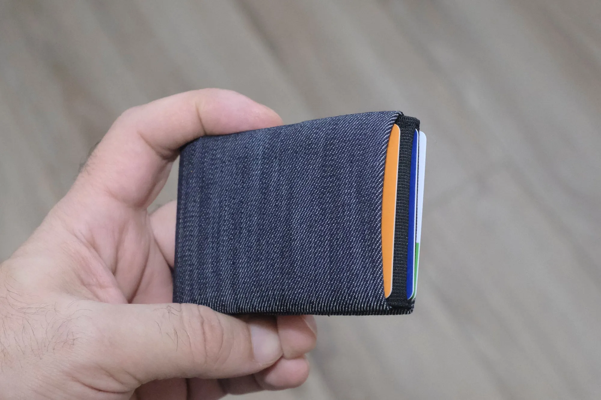 Upgrade Your Everyday Carry with Our Vegan Denim Minimalist Wallet Collection -  FULL RFID blocking