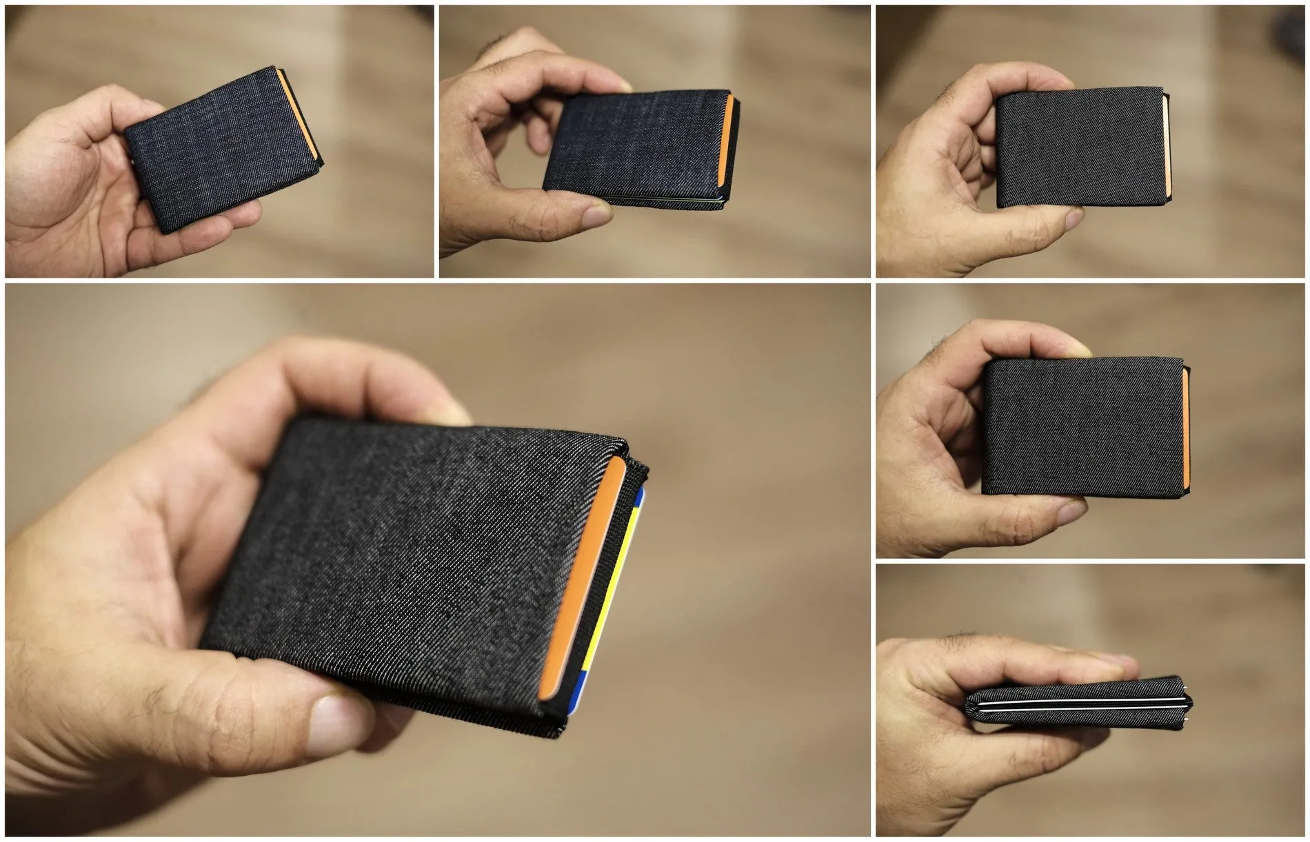 Upgrade Your Everyday Carry with Our Vegan Denim Minimalist Wallet Collection -  FULL RFID blocking