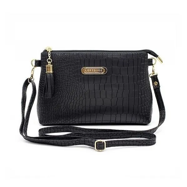 women famous brand fashion tassel Small Handbags Hot sale crocodile women leather messenger bags Shoulder mini bag Crossbody bag