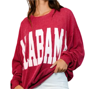 WOMEN'S ALABAMA RIBBED PULLOVER