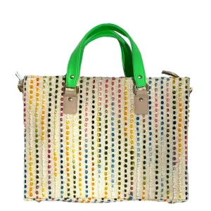 Yellow Tweed Tote